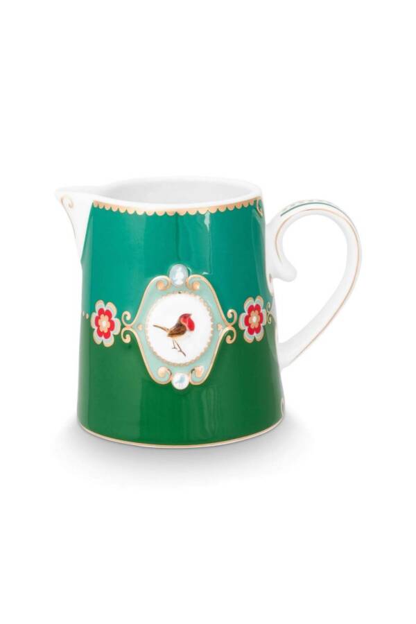 Γαλατιέρα "Love Birds" Green