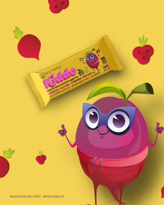 KIDDO Cranberry Beetroot (4x30g) – Βio | Nutree - Image 3
