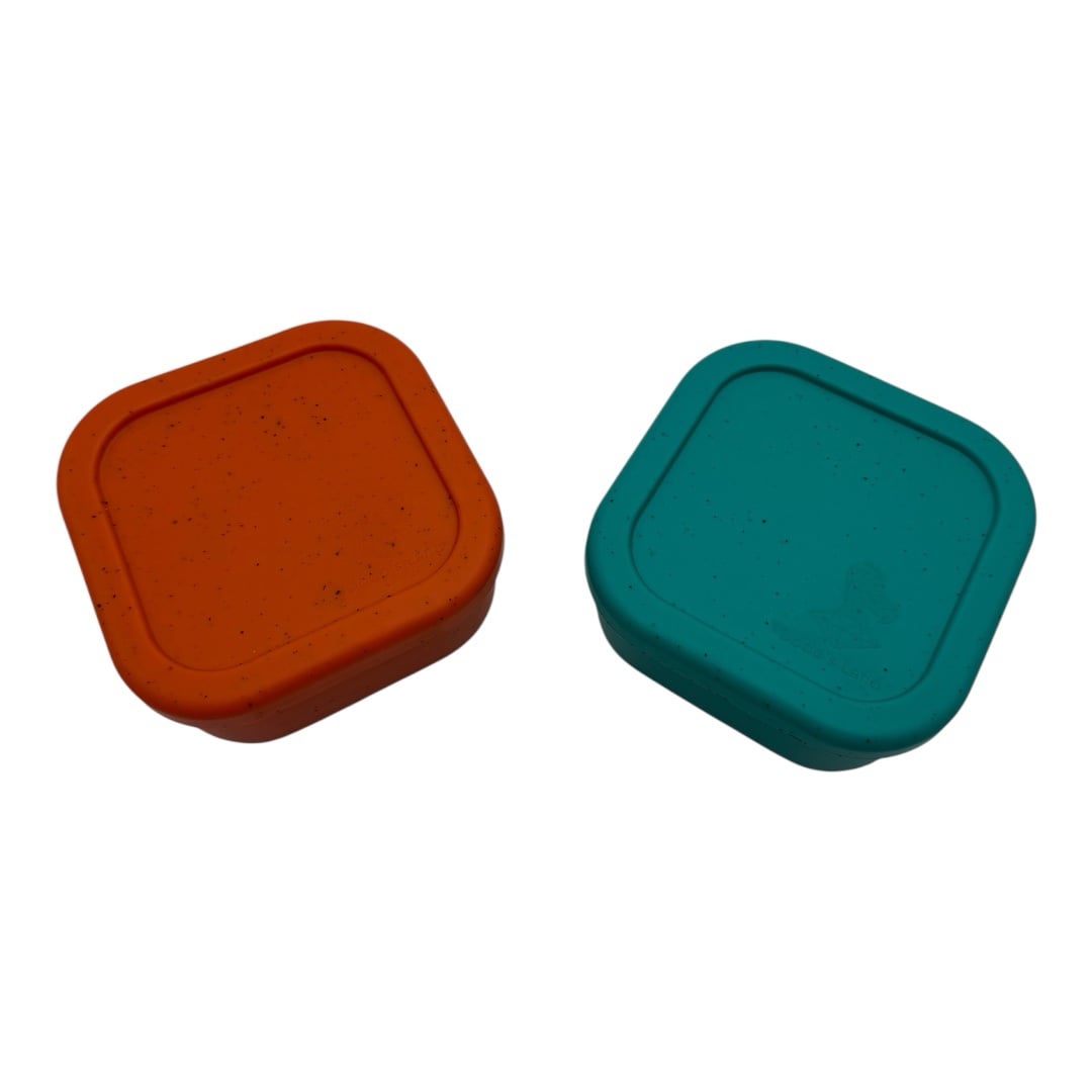 On The Go- Τετράγωνο Φαγητοδοχείο Σιλικόνης – Confetti -500ml | Dodosland