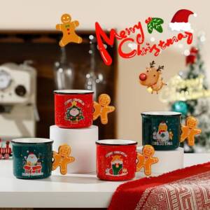 Χριστουγεννιάτικη Κούπα με λαβή Gingerbread