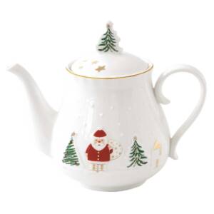 Χριστουγεννιάτικη Τσαγιέρα Πορσελάνης 1L – “Let it Snow”